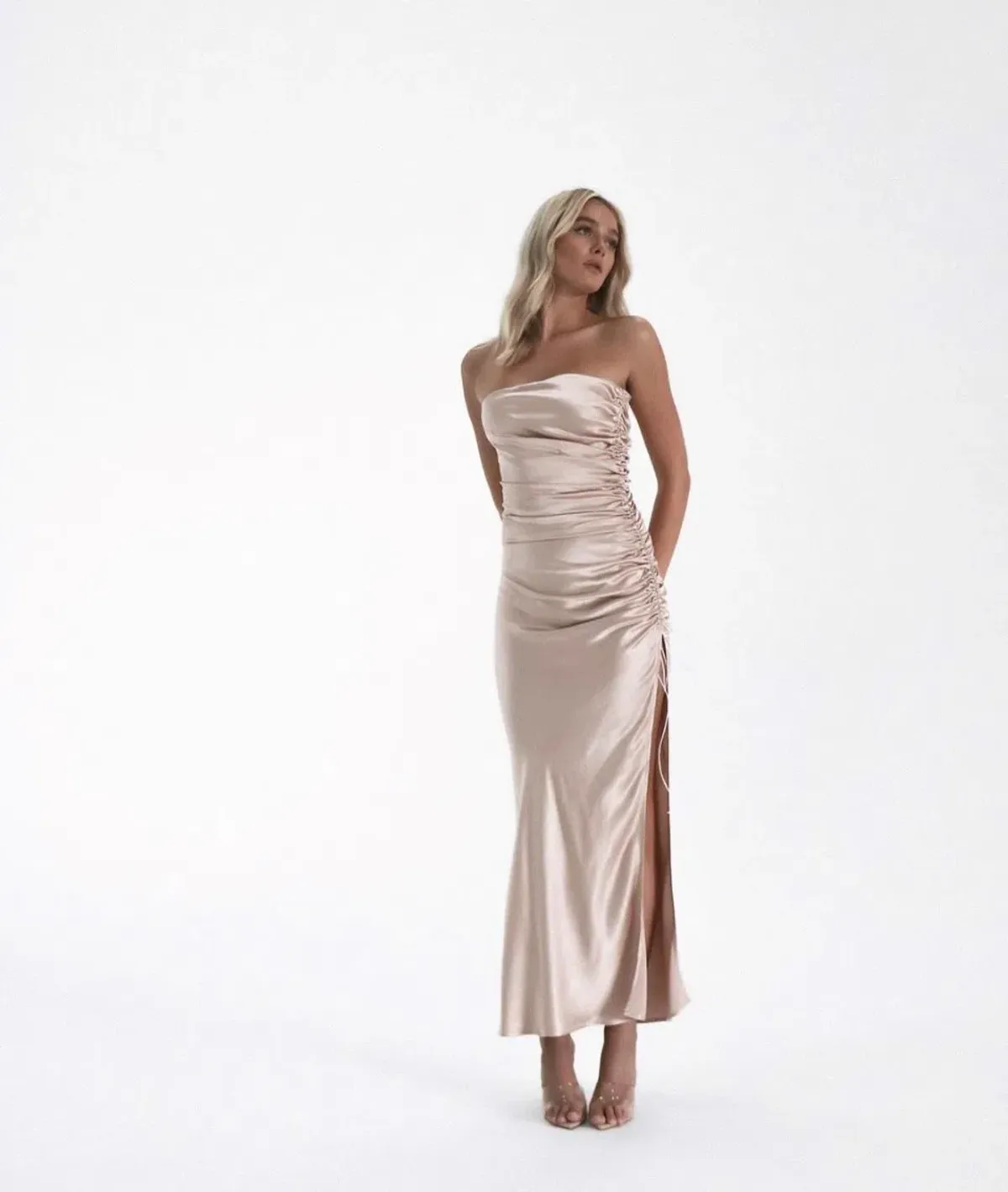 Natalie Rolt Angelina Gown Gold Size 0/ Au 6 - Image 1