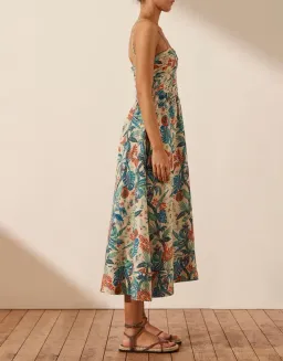 Shona Joy Mahalo Ruched Panel Midi Dress; size 12 for rent on The Volte - image 3