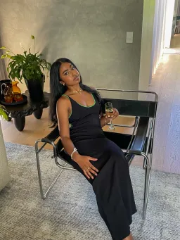 Paris Georgia Vita Maxi Dress Black/Green Size XS AU 6 for rent on The Volte - image 7