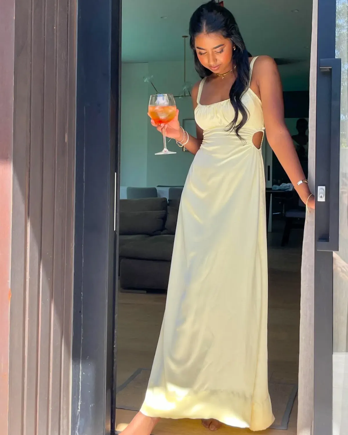 Hansen and Gretel Carlos Dress Maxi in Lemon Size XS / AU 6 - Image 5