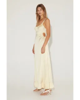Hansen and Gretel Carlos Dress Maxi in Lemon Size XS / AU 6 for rent on The Volte - image 2