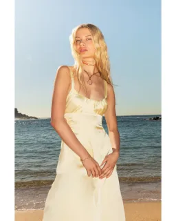 Hansen and Gretel Carlos Dress Maxi in Lemon Size XS / AU 6 for rent on The Volte - image 4