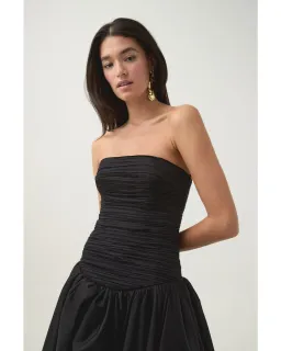 Aje Violette Bubble Hem Maxi Dress in Black Size AU 8 for rent on The Volte - image 3