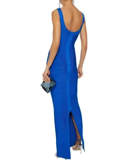 Herve Leger Bandage Gown Blue Size XS / AU 6 for rent on The Volte - image 2