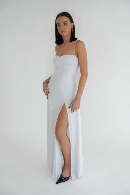 HNTR the Label Gaia Gown Blanc Size M / AU 10 for rent on The Volte - image 1