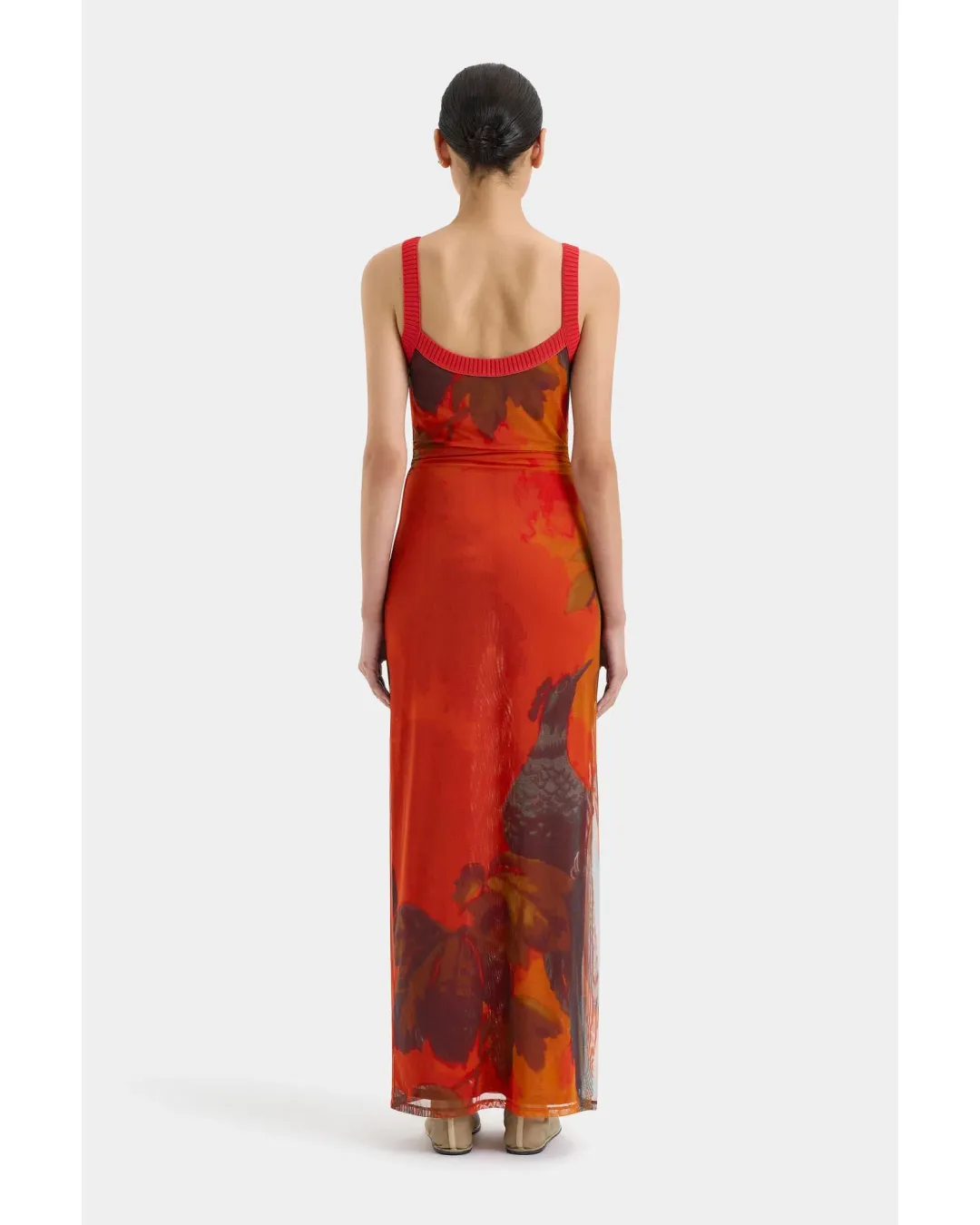 Sir The Label Libertine Tank Midi Dress Wren Print Size 0 / AU 6 for rent on The Volte - main image