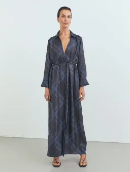 Viktoria and Woods Flawless Shirt Dress in Patchwork Print Size 0 / AU 6 for rent on The Volte - image 1