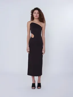 Elaine Hersby Pippa Midi Dress Black Size M / AU 10 for rent on The Volte - image 1
