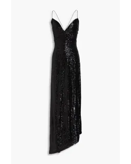 Retrofete Violet Sequined Maxi Dress in Black Size XS / AU 6 for rent on The Volte - image 4