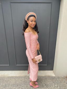 Emilia Wickstead Birch Midi Dress Pink Gingham Size 6 for rent on The Volte - image 4