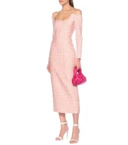 Emilia Wickstead Birch Midi Dress Pink Gingham Size 6 for rent on The Volte - image 6
