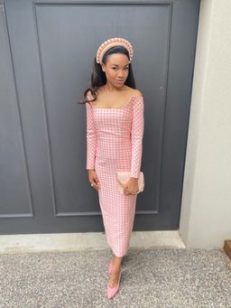 Emilia Wickstead Birch Midi Dress Pink Gingham Size 6 for rent on The Volte - image 2