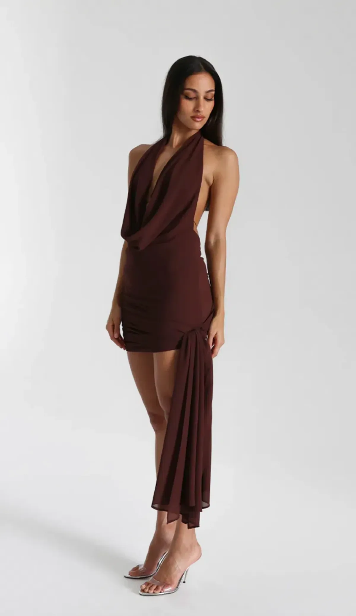 Natalie Rolt Anastasia Dress Espresso Size 1 / AU 8 - Image 5