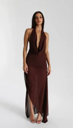 Natalie Rolt Anastasia Dress Espresso Size 1 / AU 8 for rent on The Volte - image 3