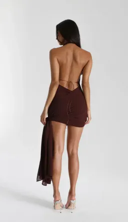 Natalie Rolt Anastasia Dress Espresso Size 1 / AU 8 for rent on The Volte - image 4