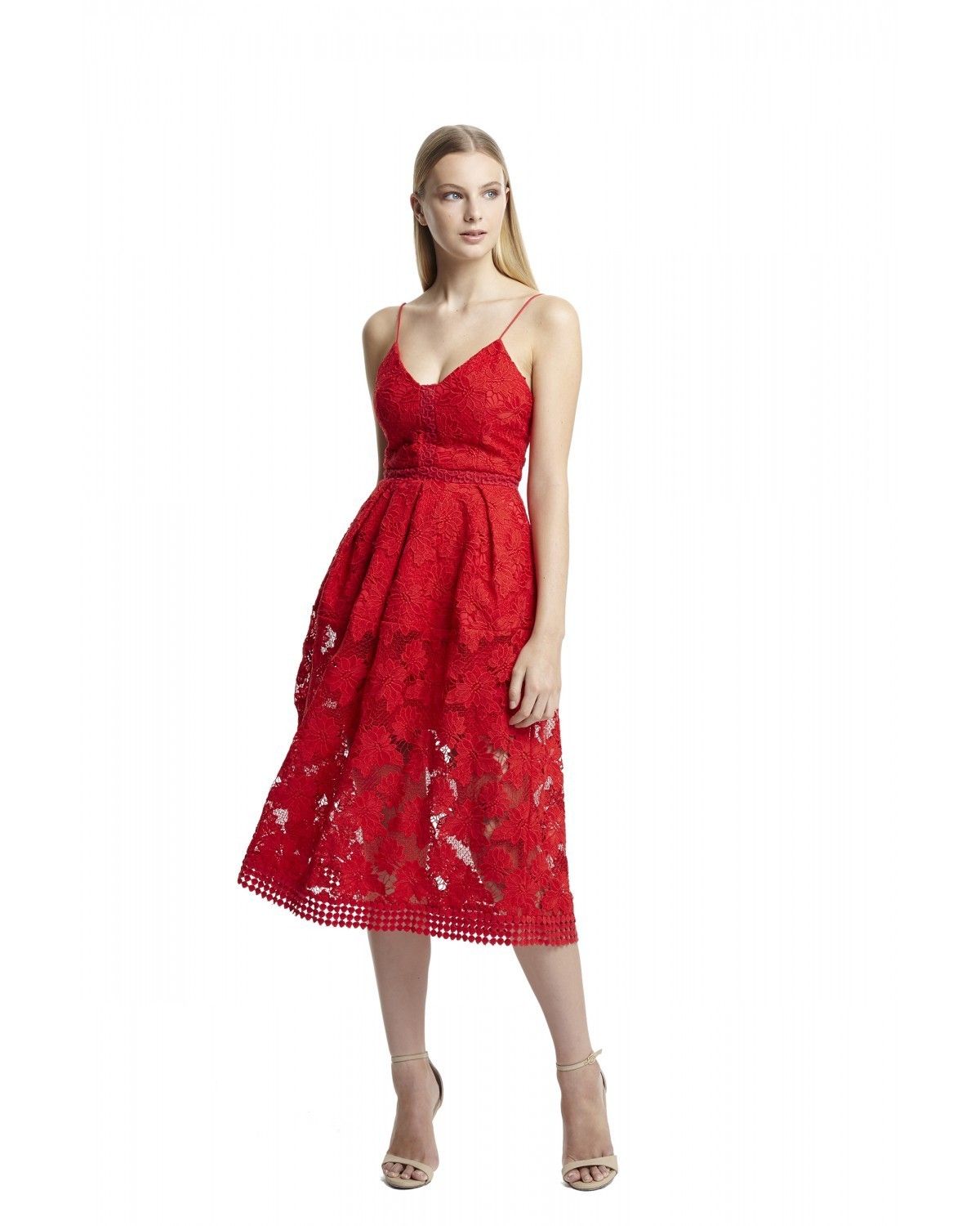 Nicholas Floral Lace Rouleau Ball Dress - Image 1