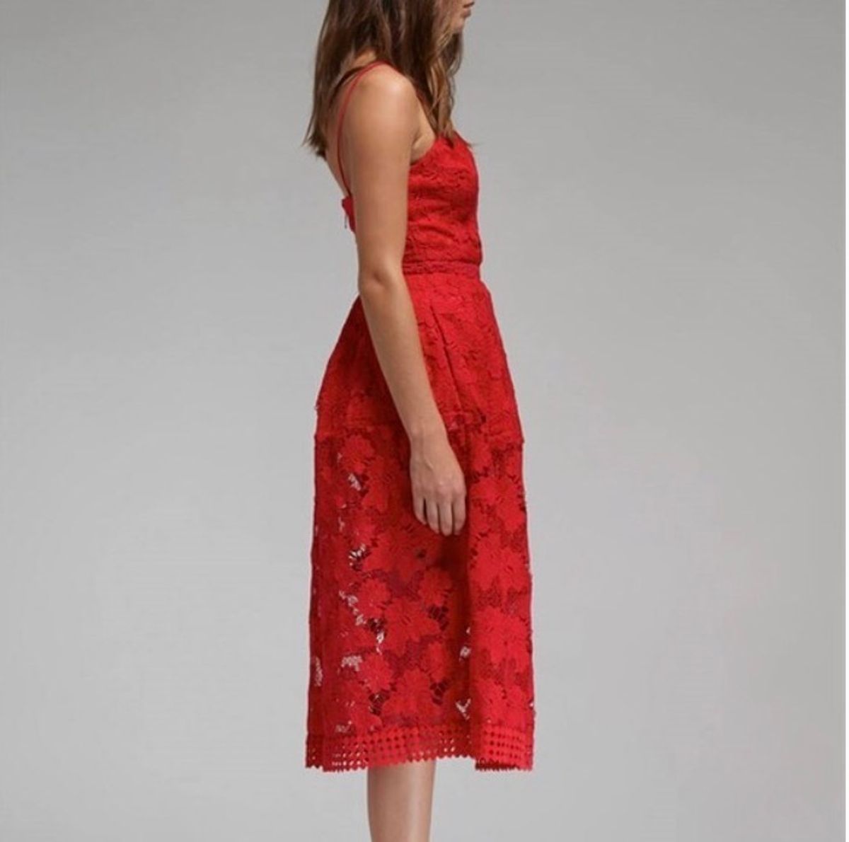 Nicholas Floral Lace Rouleau Ball Dress - Image 3
