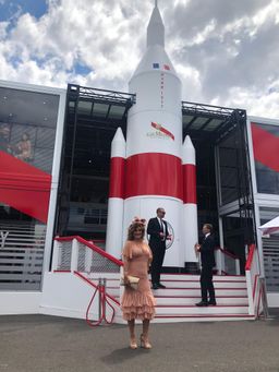 Stevie May peach lace midi dress for rent on The Volte - image 7