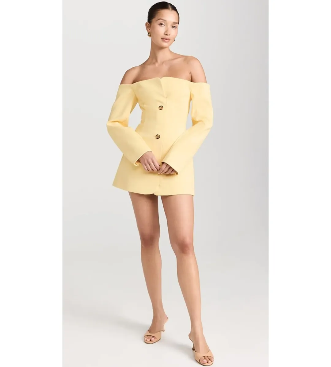 Sir The Label Sandrine Tailored Mini Dress Limone Size 0/Au 6 for rent on The Volte - main image