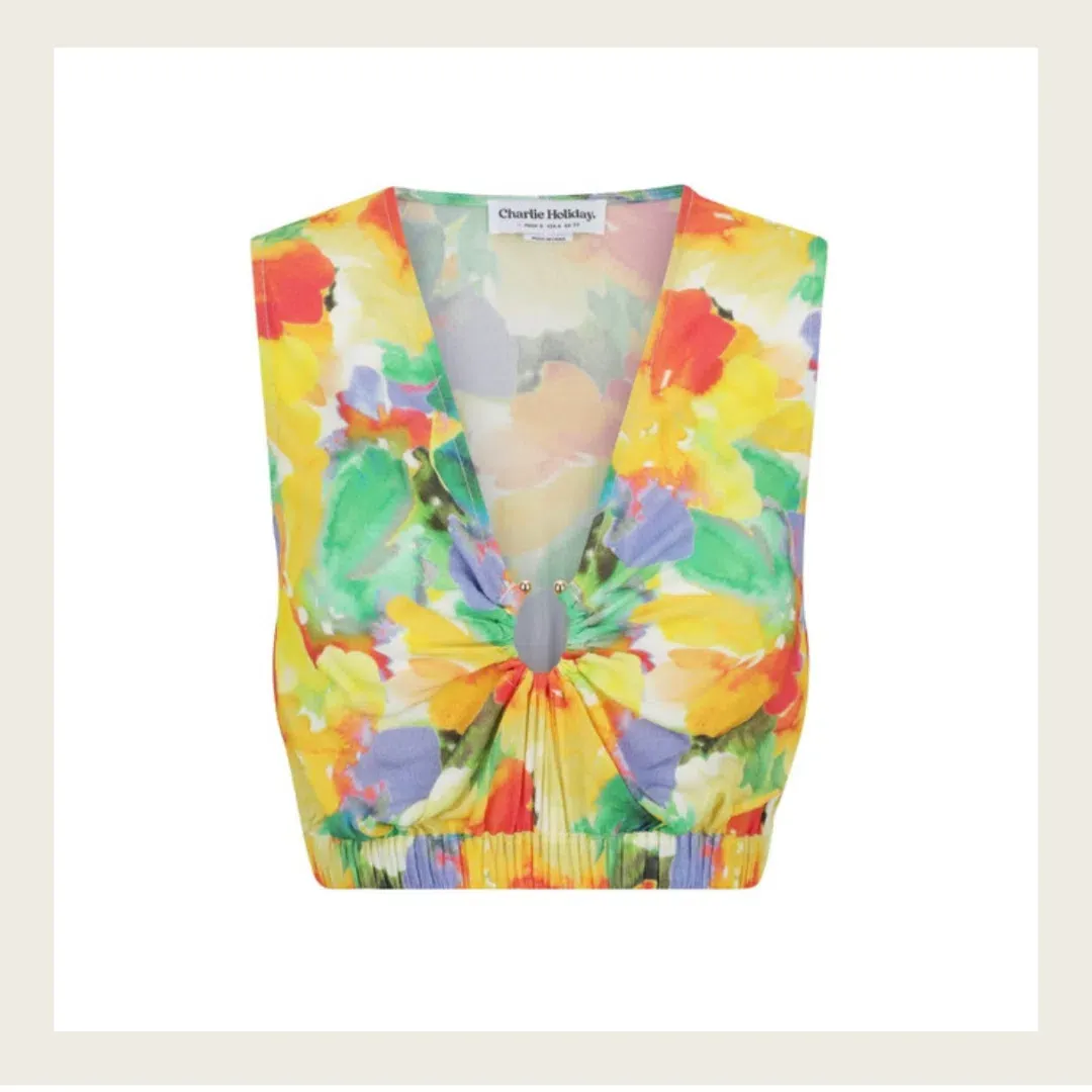 Charlie Holiday Cheyenne Top Size 8 and Skirt Size 6 Multi Set for rent on The Volte - main image