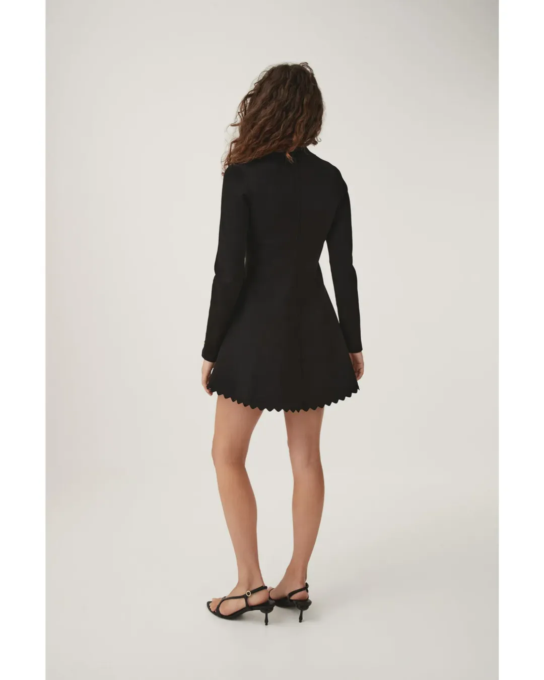 Aje Harmony Knit Mini Dress Black Size AU 12 for rent on The Volte - main image