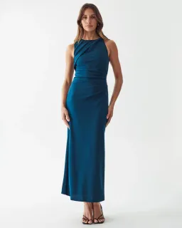 Calia Collection Damiana Midi Dress Teal Size AU 8 for rent on The Volte - image 1