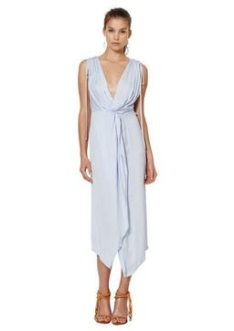 Blue plunge dress for rent on The Volte - image 1