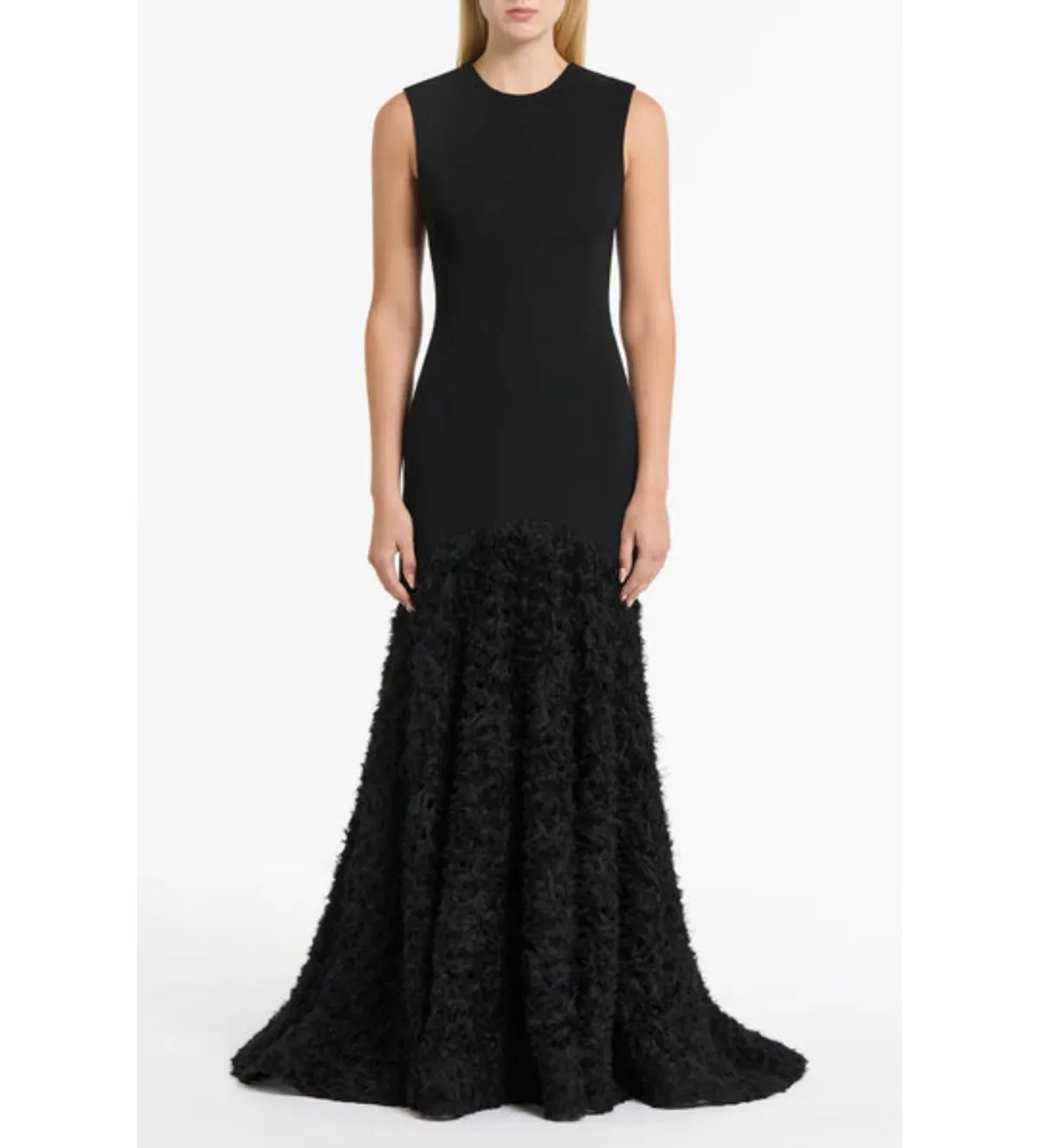 Carla Zampatti Black Nastro Gown Black Size 10 - Image 1