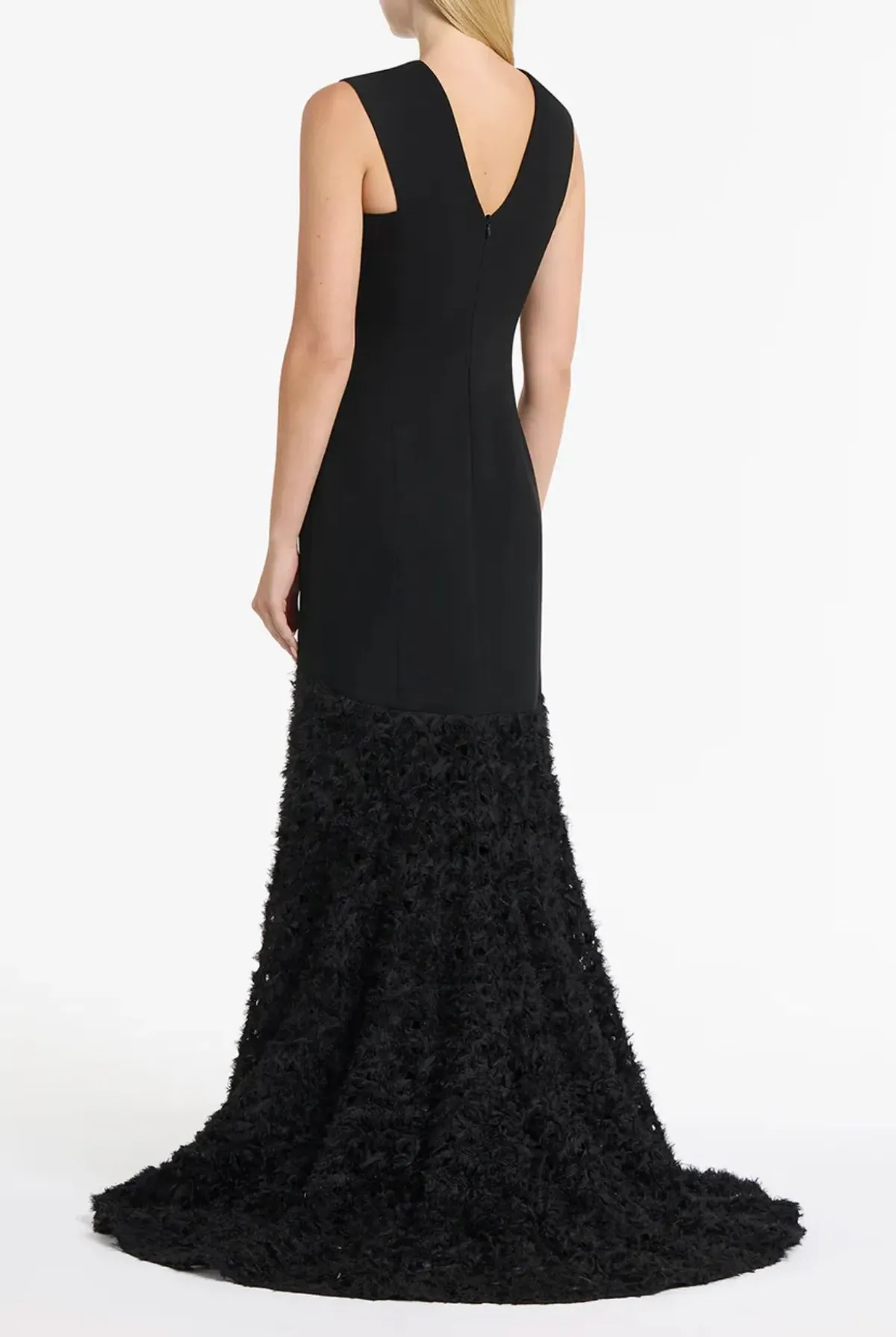 Carla Zampatti Black Nastro Gown Black Size 10 - Image 3