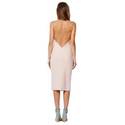 Bec & Bridge Florence Midi Dress Musk Pink Size AU 8 for rent on The Volte - image 2