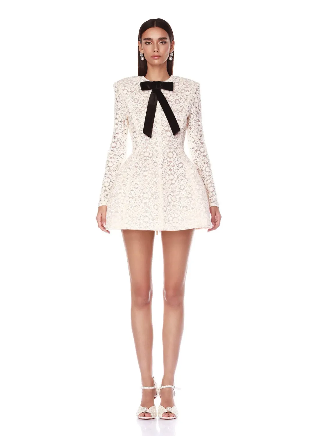 Bronx and Banco Courtney Mini Dress White Size 8 for rent on The Volte - main image