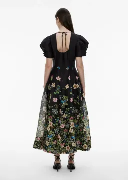Limited Edition - Black Floral Maxi Dress Size 8 for rent on The Volte - image 4