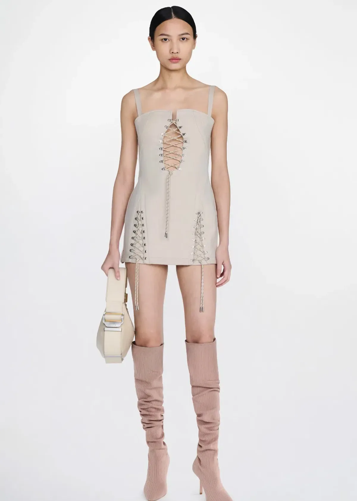 Dion Lee Hiking Laced Mini Dress - Image 3