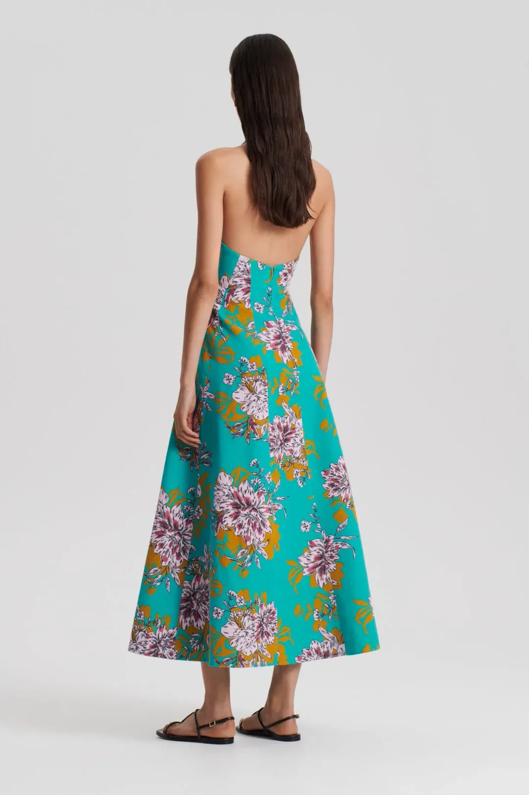 Scanlan Theodore Floral Halter Dress Size 8 for rent on The Volte - main image