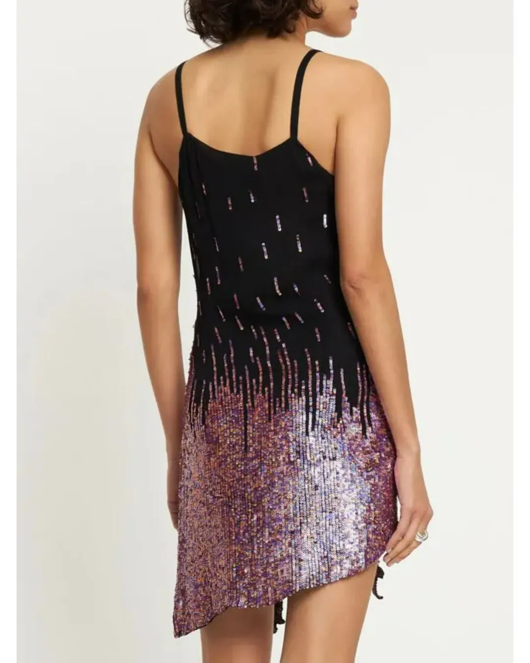 Giuseppe Di Morabito Embellished Viscose Mini Dress Lilac Pink Size AU 8 for rent on The Volte - main image