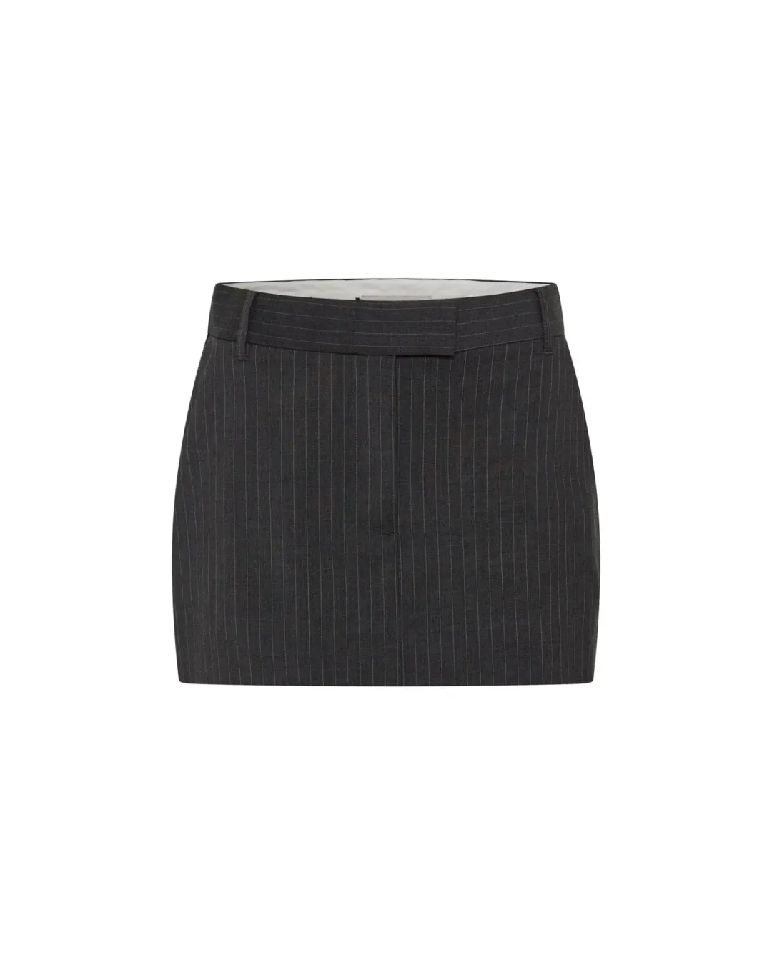 Camilla and Marc Brancusi Blazer and Mini Skirt Set Charcoal Pinstripe Size AU 10 for rent on The Volte - main image