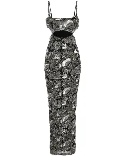 Rachel Gilbert Piper Embellished Gown Black/Silver Size AU 8 for rent on The Volte - image 4