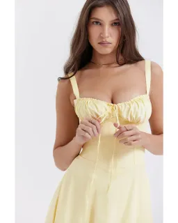 House Of CB Carmen Bustier Sundress Buttercup Size AU 12 for rent on The Volte - image 3