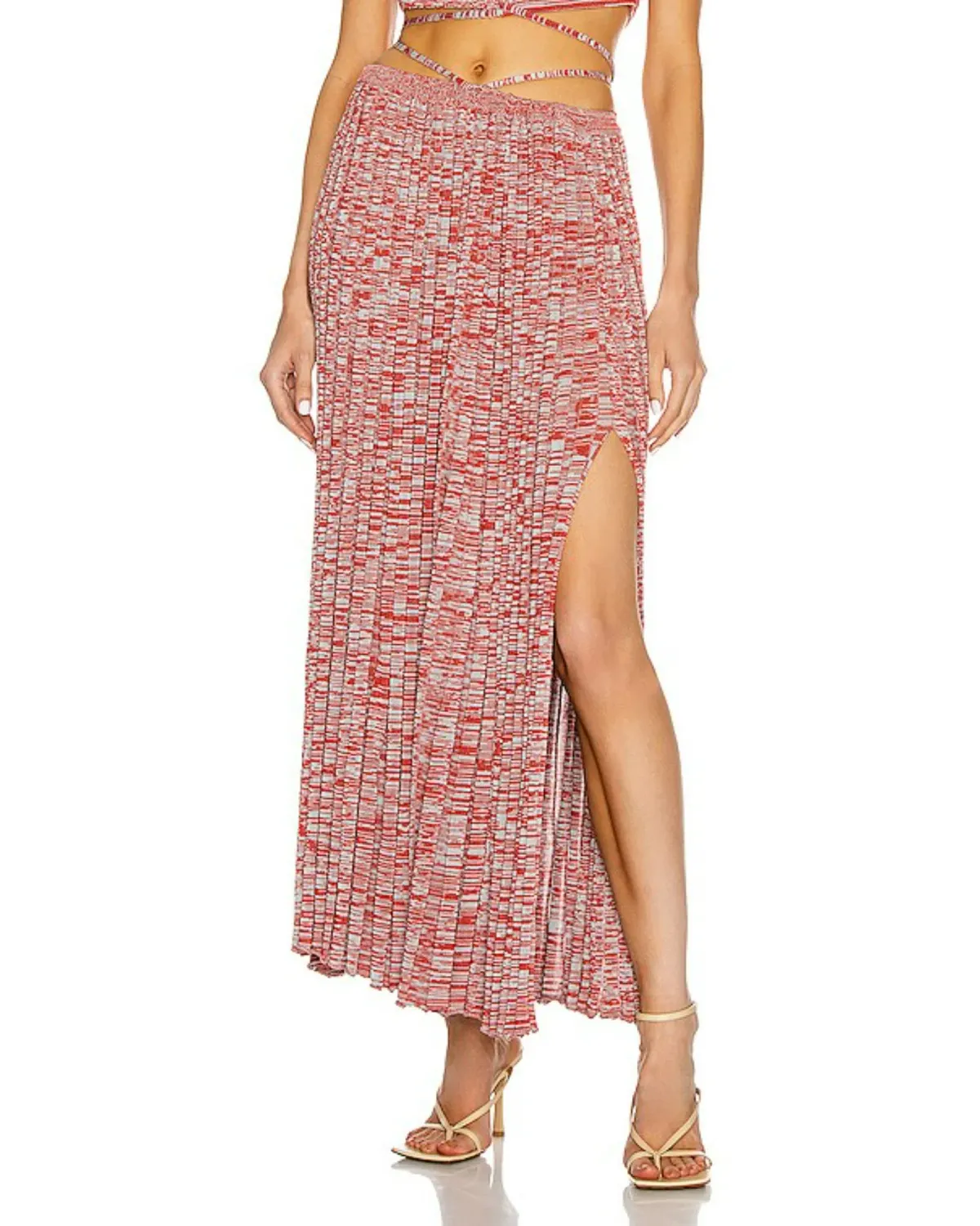 Christopher Esber Pleated Knit Set in Red Size XS / AU 6 - Image 4