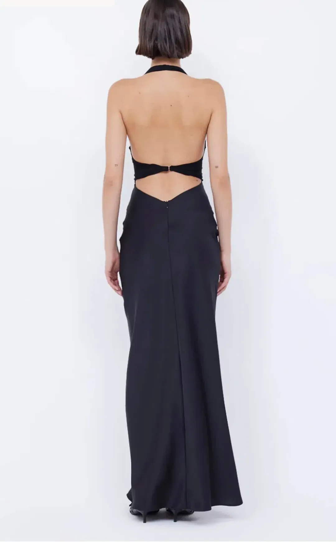 Bec & Bridge Solare Halter Dress Black Size 10 for rent on The Volte - main image