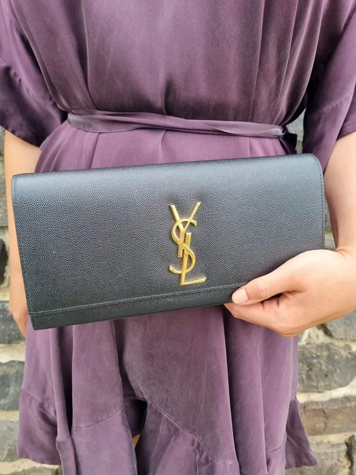 YSL Kate Black Clutch - Image 3