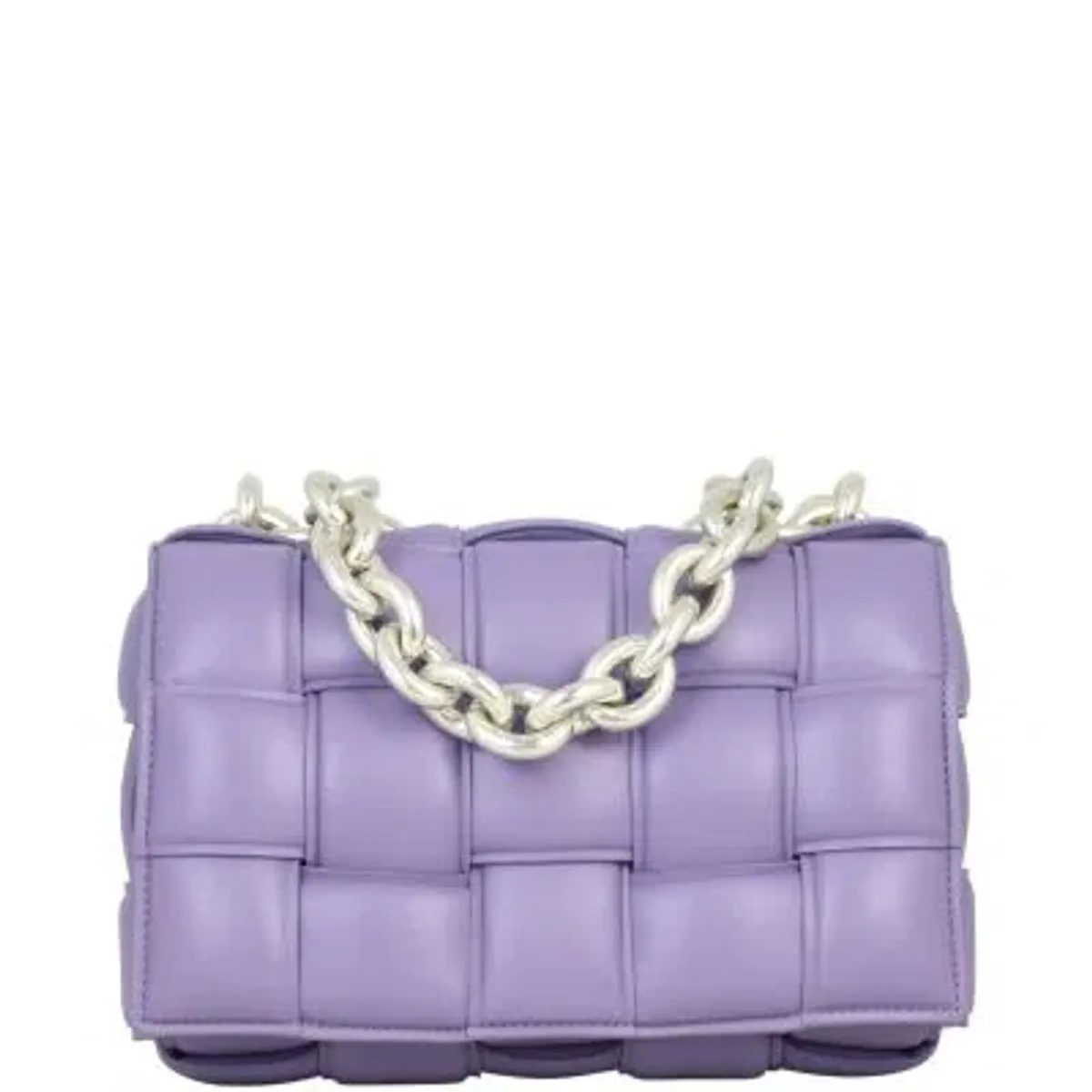 Bottega Veneta Chain Padded Cassette Bag Purple - Image 6