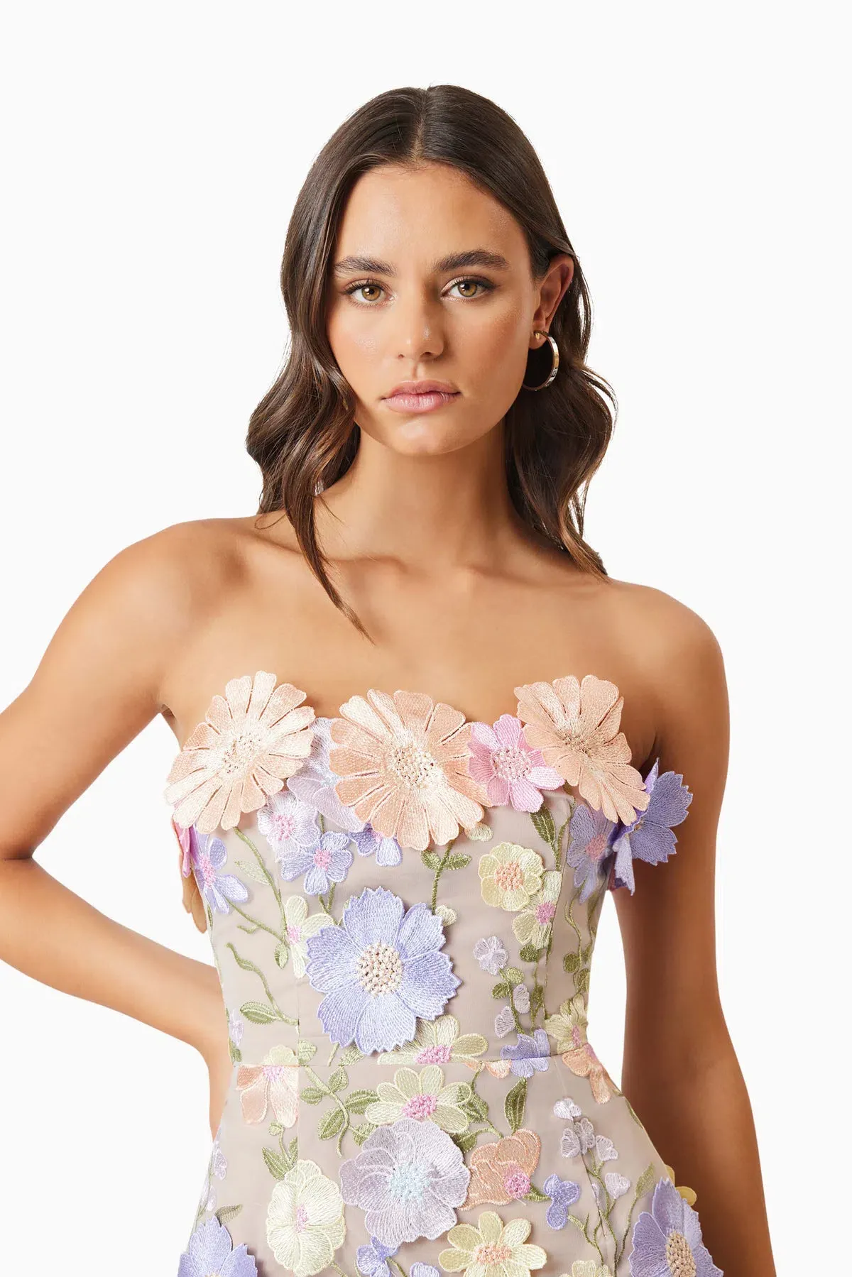 Elliatt Arabella Strapless Mini Dress Floral Size S / AU 8 - Image 5