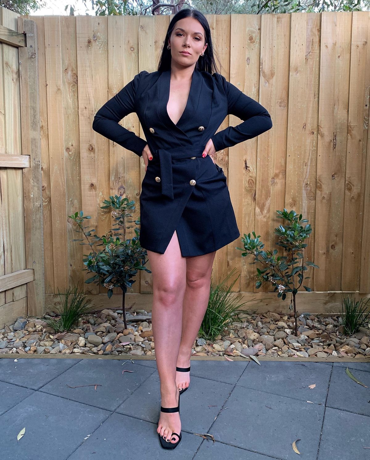 Kookai Edwina Blazer Dress - Black Size 8 - Image 4