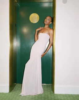 Helsa The Naomi Dress Barely Pink Size S / AU 8 for rent on The Volte - image 4