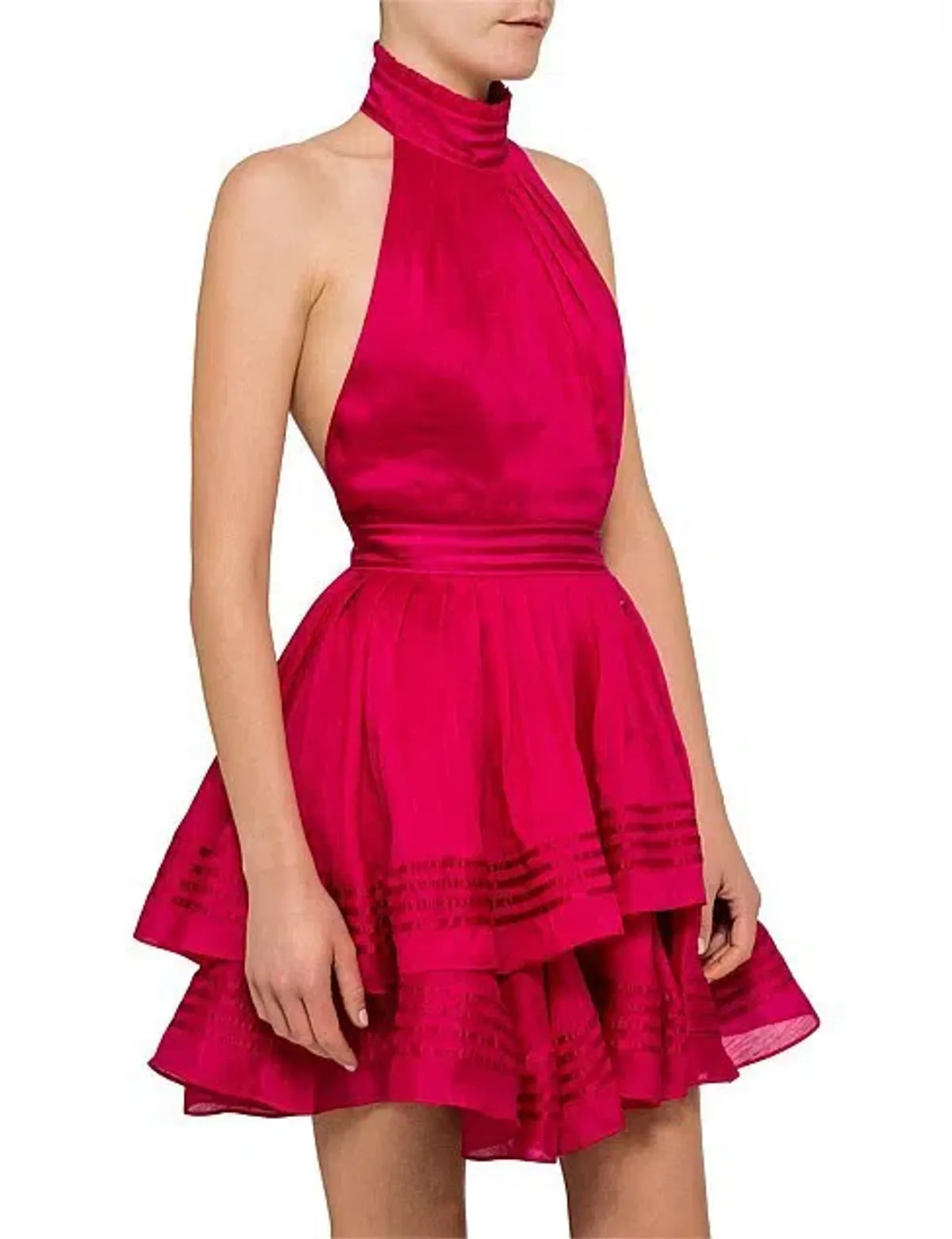 Aje Florentine Mini Dress Fuchsia Size 8 - Image 2
