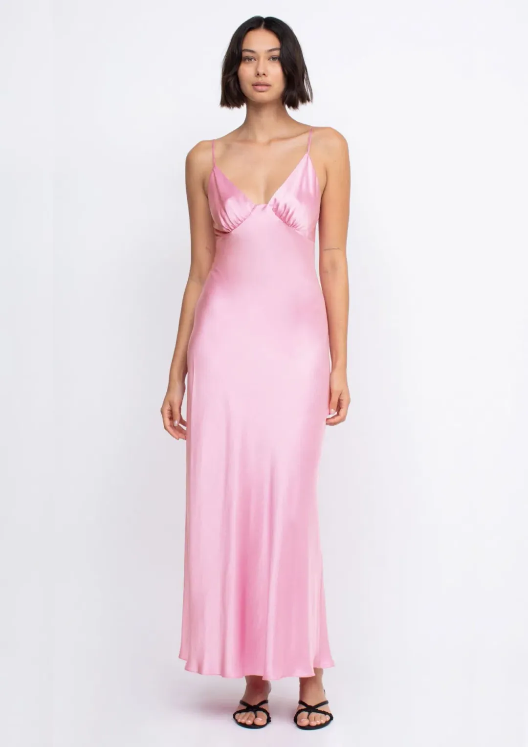 Bec & Bridge Amber V Maxi Dress in Candy Pink Size 6 for rent on The Volte - main image