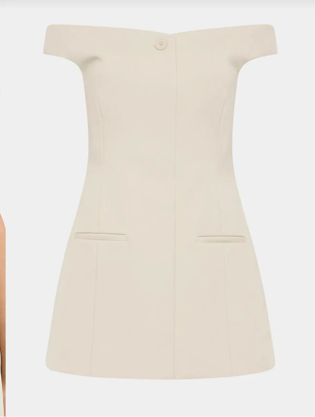 Sir the Label Sandrine Off Shoulder Mini Dress Ecru Size 1/Au 8 - Image 6