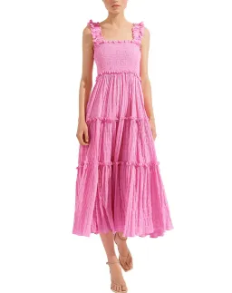 Steele Everly Shirred Dress Pink Size XS / AU 6 for rent on The Volte - image 1