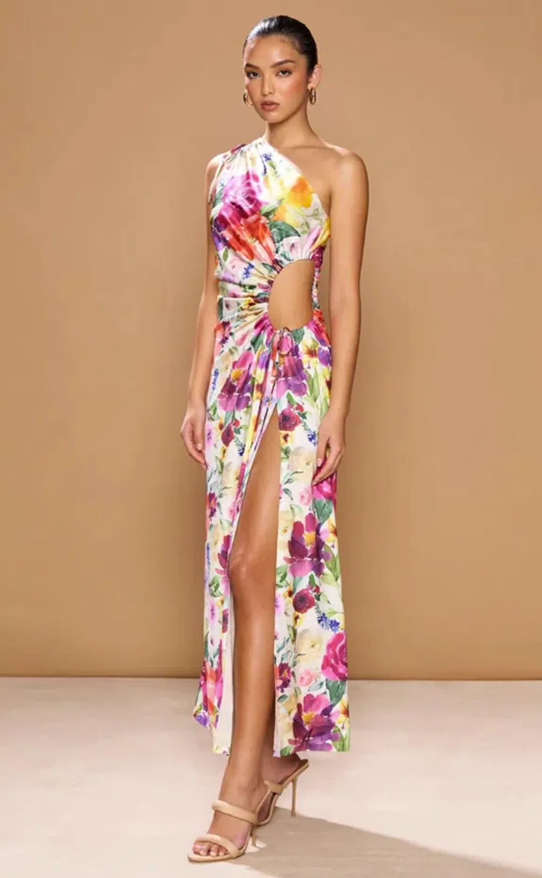 Sonya Moda Nour Midi Dress Floreale Watercolour Size 16 for rent on The Volte - main image